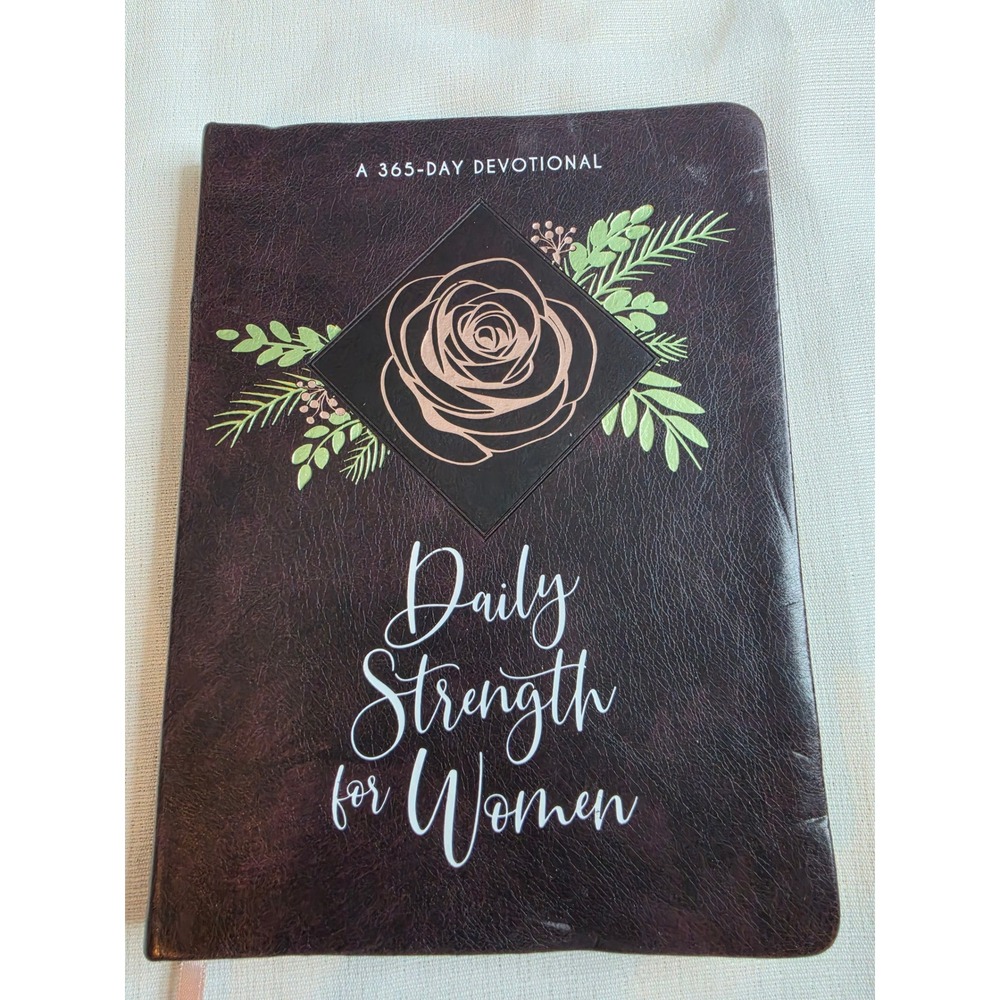 Daily Strength for Women 365 Day Devotional BroadStreet Publishing Burgundy Rose